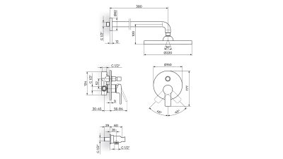 jb31601-t B/2 | Ѕидна вградна туш батерија