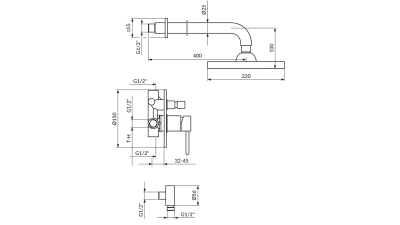 jd31601-t DARK | Вградена ѕидна батерија за када