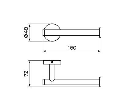 jd909_tc ZERRO DARK | Држач за тоалетна хартија