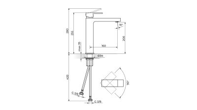 QUADRO  |  L  Батерија за мијалник
